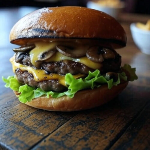 Mushroom Swizz Burger - مشروم سويز برجر